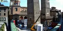 Cantiere Garisenda, il video in timelapse di una fase dei lavori alla torre