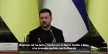 Ucraina, Zelensky: da Usa conferma su trilaterale con la Russia