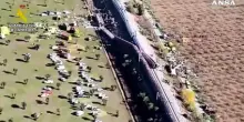 Scontro tra due treni in Spagna, le immagini aeree della Guardia Civil