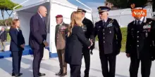 Meloni al villaggio Difesa a Roma omaggia i militari morti in Bosnia