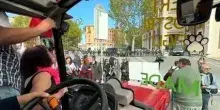 Sciopero, alla manifestazione a Roma sfilano anche i trattori