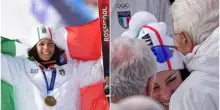 Trionfo Brignone nel Super G, oro alle Olimpiadi dopo l&rsquo;incubo infortunio: l&rsquo;incredulit&agrave; e l&rsquo;abbraccio con Mattarella