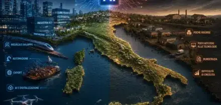 L&rsquo;AI che divide l&rsquo;Italia e segna la nuova frattura dell&rsquo;economia: le grandi imprese corrono, le piccole restano indietro