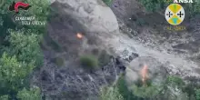 Incendio in Calabria, arrestato un allevatore ripreso da un drone
