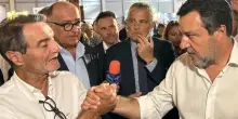 Salvini al Meeting stringe la mano a Fontana (e anche alla Schlein)