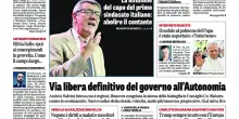 Oggi in edicola del 14 ottobre 2026