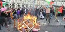 Emuli dei casseur in azione: Askatasuna elogia il 7 ottobre e poi si scontra con la polizia
