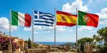 Come sta messa l'economia dell'Italia in confronto a Grecia, Spagna e Portogallo?
