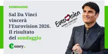 Sal Da Vinci vincer&agrave; l'Eurovision 2026. I risultati del sondaggio di Money.it
