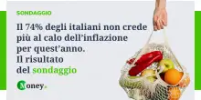 Il 74% degli italiani non crede pi&ugrave; al calo dell'inflazione per quest'anno