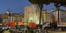 Crollo Torre dei Conti, operazioni di soccorso no-stop anche con droni