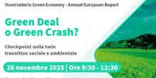 Green Deal o Green Crash, workshop su transizione sociale e ambientale