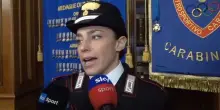Sci, Federica Brignone giura come maresciallo dei Carabinieri