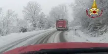 Nevicata in Emilia-Romagna, Vigili del Fuoco ancora al lavoro