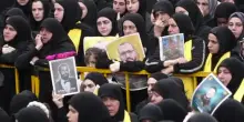 Funerale di massa delle vittime Hezbollah nel sud del Libano