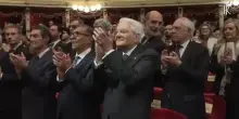 A Milano il lungo applauso della Scala per Mattarella