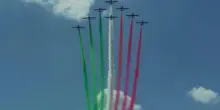 Tutti con gli occhi al cielo agli Internazionali di tennis per le frecce tricolori
