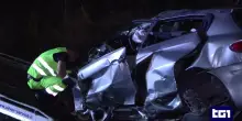 Scontro nella notte sulla Casilina a Frosinone, quattro morti
