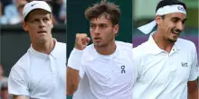 Wimbledon, mai così tanta Italia agli ottavi: Sinner, Cobolli e Sonego