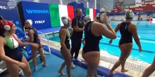 Mondiali di nuoto: la gioia del Setterosa dopo aver sconfitto la Cina