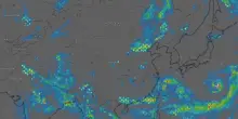 Il time-lapse del radar meteorologico mostra forti piogge su Pechino: video