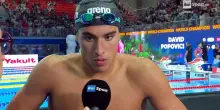 Campionati mondiali di nuoto: Carlos D'Ambrosio nel post gara