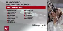 Ferragosto dal meteo incerto: 14 città con bollino rosso ma anche aree a rischio temporali