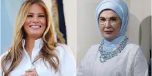 Appello di Emine Erdogan a Melania per i bimbi di Gaza: "Scriva a Netanyahu come ha fatto con Putin"