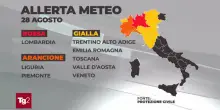 Domani atteso maltempo sul nord ovest dell'Italia, allerta rossa in Lombardia