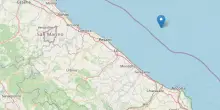 Marche, terremoto in mare tra Fano e Senigallia: scossa di magnitudo 4.4 alle 12.13