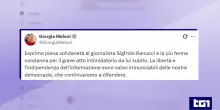 Attentato a Ranucci, piena solidarietà e ferma condanna dalle istituzioni e opposizioni