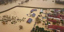 Maltempo, alluvione a Versa: le immagini dal drone mostrano l'abitato completamente allagato
