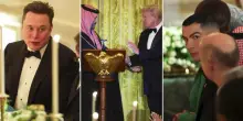 Ronaldo e Musk alla Casa Bianca: la cena di  gala di Trump per il principe saudita