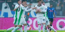 Atalanta-Sassuolo 0-3, la sintesi della partita