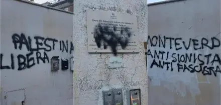 Vandalizzata la sinagoga di Monteverde Vecchio a Roma, ripresi da telecamere due incappucciati