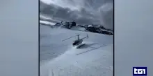 Atterra sulle piste da sci del Maniva in elicottero, imprenditore multato: non era la prima volta