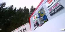 Slalom uomini Alta Badia, la prima manche di Vinatzer