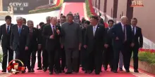 Xi accoglie Putin e Kim prima della parata militare
