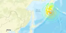 Terremoto magnitudo 7.8 a largo Kamchatka, rientrata allerta tsunami