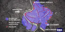 La ZTL nel centro di Roma diventa una grande zona 30