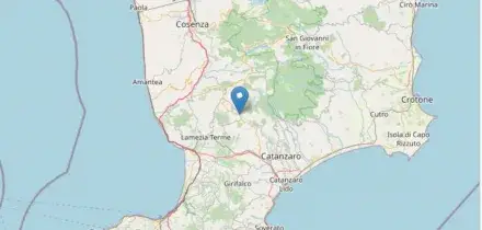 Calabria, scossa di terremoto in provincia di Catanzaro: secondo INGV la magnitudo &egrave; di 3.8