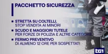 Pacchetto sicurezza, le norme allo studio