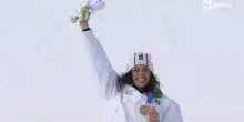Milano Cortina: Federica Brignone scrive la storia e vince l'oro in SuperG. La premiazione