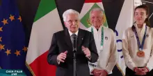 Milano Cortina 2026, il presidente della Repubblica Sergio Mattarella in visita a Casa Italia