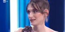 Pilar Fogliati &egrave; Uvetta a Sanremo: "Pazzesco, la fate ogni anno questa cosa?"