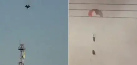 Jet Usa precipita in Kuwait: il pilota si salva lanciandosi con il paracadute