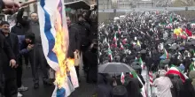A Teheran si celebra la Giornata di Quds, brucia la bandiera israeliana