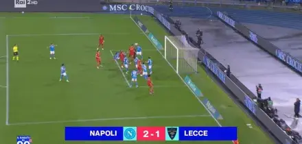 Napoli-Lecce 2-1, la sintesi della partita