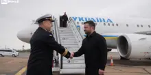 L'arrivo di Zelensky a Londra