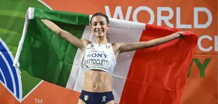 Atletica,  Nadia Battocletti &egrave; medaglia d'oro nei 3000 metri